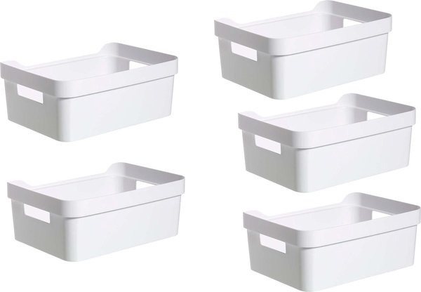 Discountershop Opbergbox kopen - Opbergbakjes kopen 5 stuks - Opbergbak - Gereedschapsbak 5 stuks - afmeting 200 mm x 140 mm x 80mm Discountershop Opbergbox kopen - Opbergbakjes kopen 5 stuks - Opbergbak - Gereedschapsbak 5 stuks - afmeting 200 mm x 140 mm x 80mm