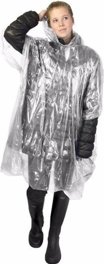 Merkloos Disposable rain poncho transparent for adults |unisex | Raincoat hood | Lightweight |Rain | disposable poncho Merkloos Disposable rain poncho transparent for adults |unisex | Raincoat hood | Lightweight |Rain | disposable poncho