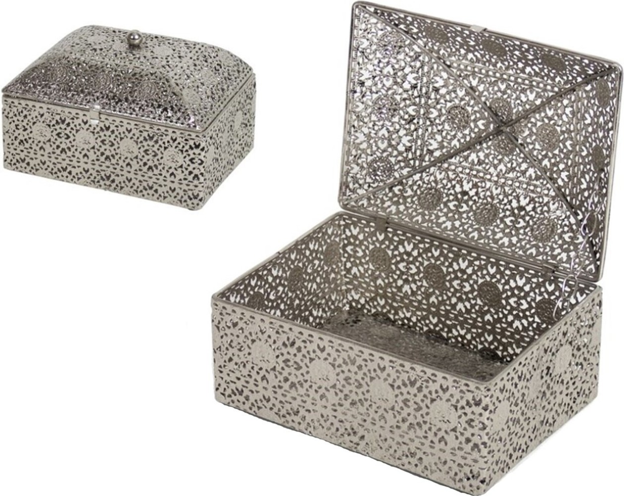 Discountershop Prachtig oosterse stijl |Juwelendoosje | bewaarblik | Juwelenkistje | Sieradenkistje | Kaarsenhouder | Sieradendoos metaal -18x14x12 Discountershop Prachtig oosterse stijl |Juwelendoosje | bewaarblik | Juwelenkistje | Sieradenkistje | Kaarsenhouder | Sieradendoos metaal -18x14x12