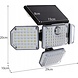 Discountershop Automatische Solar LED lamp - 171 LED - Bewegingssensor - Zonne-energie - Tuinverlichting voor hek en wand Discountershop Automatische Solar LED lamp - 171 LED - Bewegingssensor - Zonne-energie - Tuinverlichting voor hek en wand