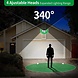 Discountershop Automatische Solar LED lamp - 171 LED - Bewegingssensor - Zonne-energie - Tuinverlichting voor hek en wand Discountershop Automatische Solar LED lamp - 171 LED - Bewegingssensor - Zonne-energie - Tuinverlichting voor hek en wand