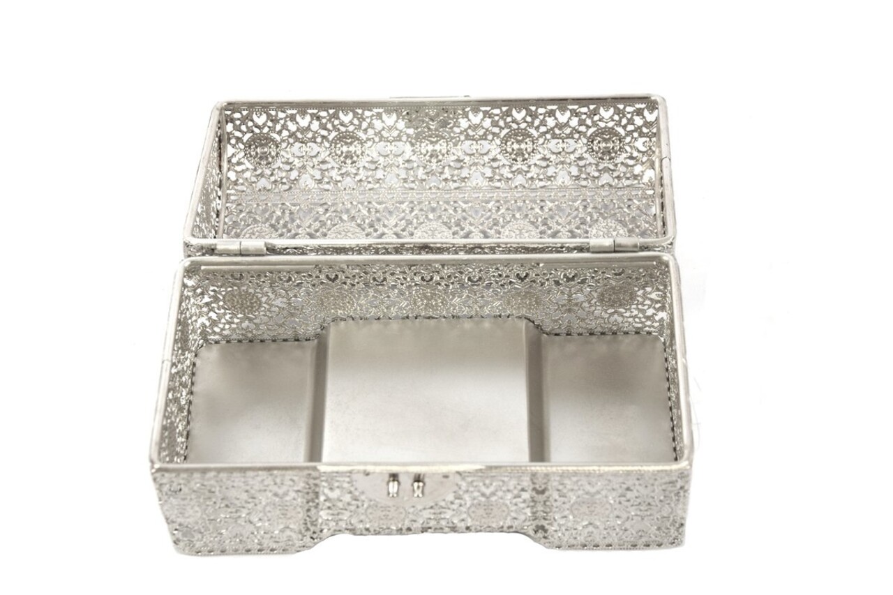 Discountershop Set van 3 prachtig oosterse stijl |Juwelendoosje | bewaarblik | Juwelenkistje | Sieradenkistje | Kaarsenhouder | Sieradendoos metaal -18x14x12 Discountershop Set van 3 prachtig oosterse stijl |Juwelendoosje | bewaarblik | Juwelenkistje | Sieradenkistje | Kaarsenhouder | Sieradendoos metaal -18x14x12