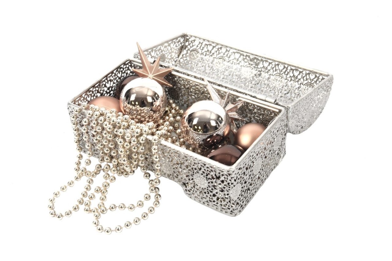 Discountershop Set of 3 beautiful oriental style |Jewellery box | storage tin | Jewelery box | Jewelery box | Candle holder | Jewelery box metal -18x14x12 Discountershop Set of 3 beautiful oriental style |Jewellery box | storage tin | Jewelery box | Jewelery box | Candle holder | Jewelery box metal -18x14x12