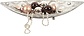 Oosterse stijl Schaal blad | Decoratie schaal blad | Metalen blad | decoratie schaal- 42X16cm Zilver Oosterse stijl Schaal blad | Decoratie schaal blad | Metalen blad | decoratie schaal- 42X16cm Zilver