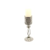 Discountershop Oriental Lantern | Metal Candle Holder Silver | 27cm | Tea light holder | Candle holder Discountershop Oriental Lantern | Metal Candle Holder Silver | 27cm | Tea light holder | Candle holder