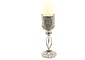 Oosterse Lantaarn | Metalen Kaarsenhouder Zilver | 27cm | Waxinelichthouder | Kandelaar Oosterse Lantaarn | Metalen Kaarsenhouder Zilver | 27cm | Waxinelichthouder | Kandelaar