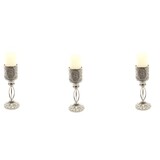 Discountershop Set of 3 Beautiful Oriental Lantern | Metal Candle Holder Silver | 27cm | Tea light holder | Candle holder Discountershop Set of 3 Beautiful Oriental Lantern | Metal Candle Holder Silver | 27cm | Tea light holder | Candle holder