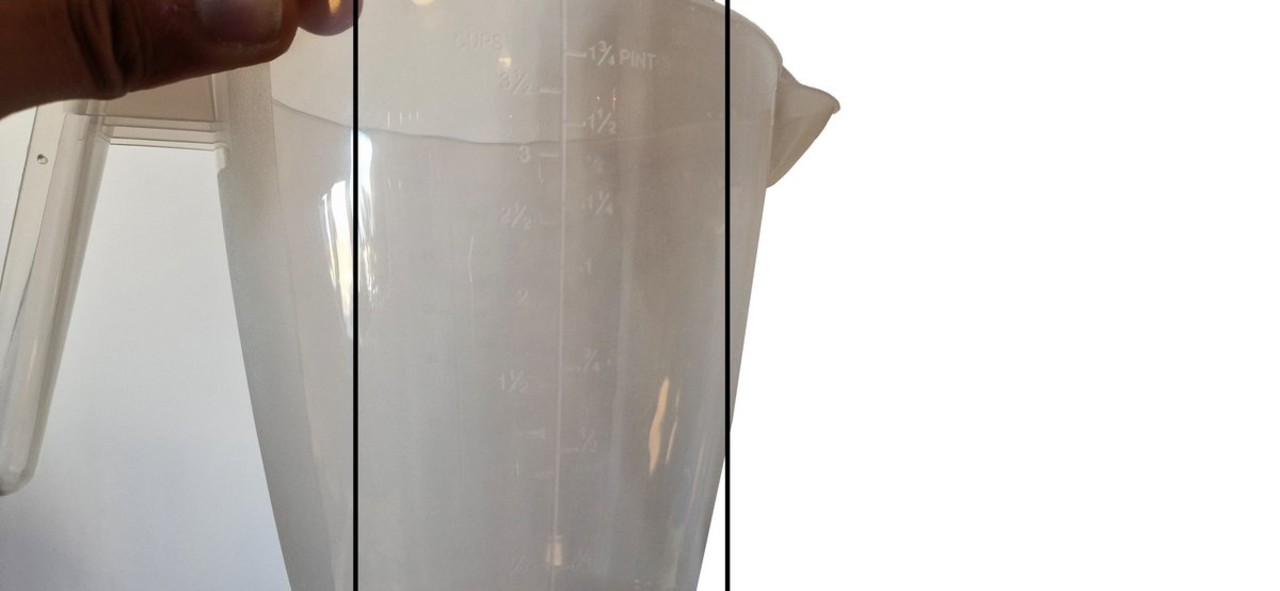 Discountershop Maatbeker 2 stuks 1000 ml en 2000 ml - Maatbekers - Maatbekerset - Maatbekerset - Meel - Suiker Maatbeker | Maatbeker | Gram en Liter / ml