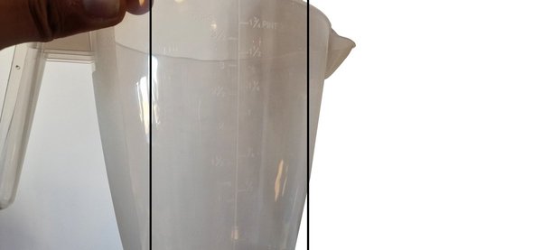 Discountershop Measuring cup 2 pieces 1000 ml and 2000 ml - Measuring cups - Measuring jug set- Measuring cup set - Flour - Sugar Measuring jug | Measuring jug | Grams and Liters / ml