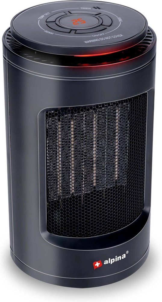 Alpina Alpina Electric Heater - Heater - Portable and Compact - Hot and Cold Air - Timer - Digital Thermostat - Black Alpina Alpina Electric Heater - Heater - Portable and Compact - Hot and Cold Air - Timer - Digital Thermostat - Black
