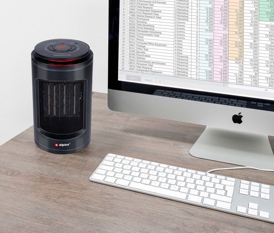 Alpina Alpina Elektrische Kachel - Heater - Draagbaar en Compact - Warme- en Koude Lucht - Timer - Digitale Thermostaat - Zwart Alpina Alpina Elektrische Kachel - Heater - Draagbaar en Compact - Warme- en Koude Lucht - Timer - Digitale Thermostaat - Zwart