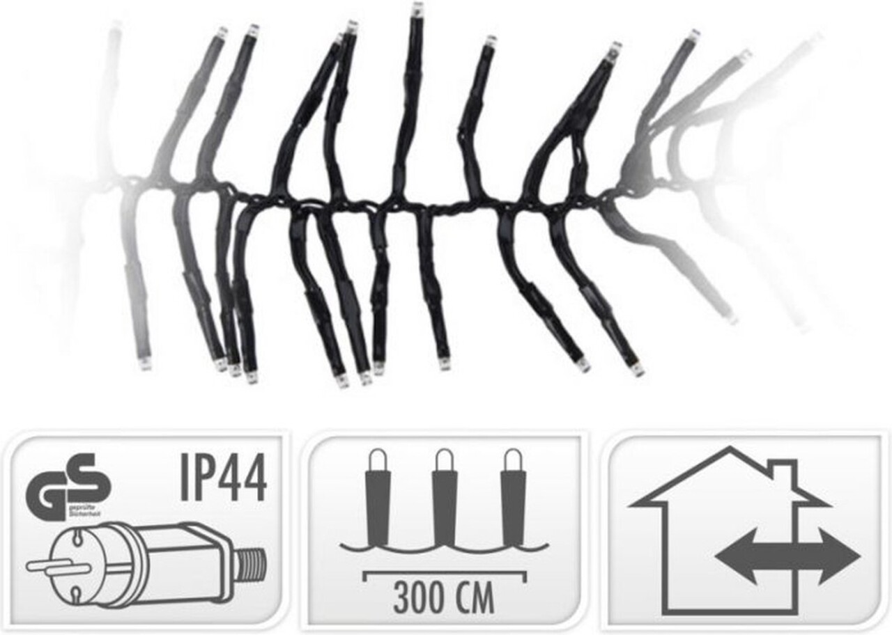 Merkloos Cluster lighting - 384 LED - 2.8m - extra warm white - Christmas - cluster lighting - holidays - winter - lighting - inside - outside - atmosphere Merkloos Cluster lighting - 384 LED - 2.8m - extra warm white - Christmas - cluster lighting - holidays - winter - lighting - inside - outside - atmosphere