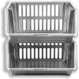 Discountershop 2 delige Groentemand | opbergmand voor groente en fruit | Mandenrek |Fruit groenten mand | Keukenrek | Rek met Manden |Fruit Opbergmand | Opbergrek | Aanrecht Organiseer | Aardappelbak – Fruitrek