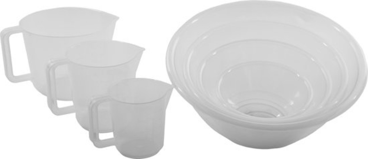 Discountershop Ideal Set 4 pieces Mixing Bowls Transparent 7l,4l,2.3l.1l - Measuring Cup 3 pieces with Handle 0.5l,1l,2l | Mixing bowls | Kitchen | kitchen dishes Discountershop Ideal Set 4 pieces Mixing Bowls Transparent 7l,4l,2.3l.1l - Measuring Cup 3 pieces with Handle 0.5l,1l,2l | Mixing bowls | Kitchen | kitchen dishes
