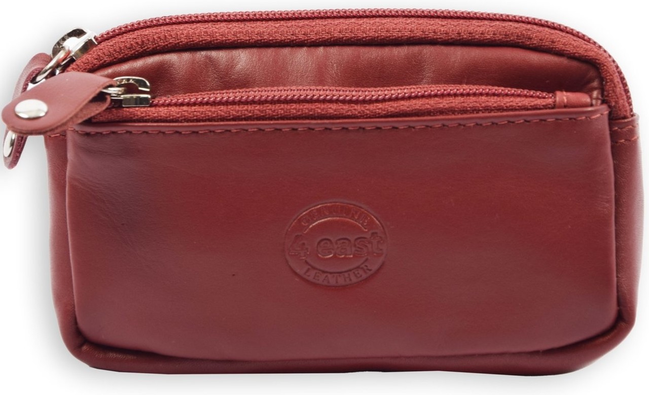 4 East Car key RFID Anti-theft Key Pouch - RFID ONLY YOUR CARDS - Case Key pouch wallets - wallet pouch - ring wallet - card holder with zipper - zipper wallet - 3 zipper wallet - buffalo leather -4E-009-burgundy red 4 East Car key RFID Anti-theft Key Pouch - RFID ONLY YOUR CARDS - Case Key pouch wallets - wallet pouch - ring wallet - card holder with zipper - zipper wallet - 3 zipper wallet - buffalo leather -4E-009-burgundy red