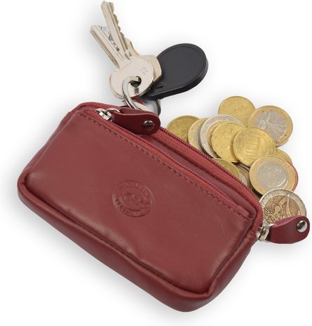 4 East Car key RFID Anti-theft Key Pouch - RFID ONLY YOUR CARDS - Case Key pouch wallets - wallet pouch - ring wallet - card holder with zipper - zipper wallet - 3 zipper wallet - buffalo leather -4E-009-burgundy red 4 East Car key RFID Anti-theft Key Pouch - RFID ONLY YOUR CARDS - Case Key pouch wallets - wallet pouch - ring wallet - card holder with zipper - zipper wallet - 3 zipper wallet - buffalo leather -4E-009-burgundy red