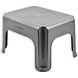Discountershop 2 Stuks Opstapkrukje -Opstapkrukje/trappetje Grijs met anti-slip -120 kg - oppervlak 38 x 29 x 24cm Discountershop 2 Stuks Opstapkrukje -Opstapkrukje/trappetje Grijs met anti-slip -120 kg - oppervlak 38 x 29 x 24cm