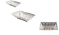 Set of 3 beautiful decorative bowls-Metal tray silver 28x17 cm rectangular | Decorative trays | Metal Tray | Decoration