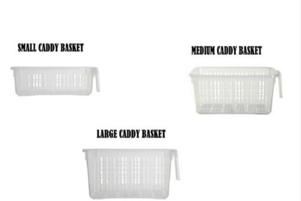 Discountershop 3 Pieces Handy Storage Baskets | Cupboard Storage Solution Organizers | storage box | storage bin | Multifunctional storage bin with handle | Transparent Discountershop 3 Pieces Handy Storage Baskets | Cupboard Storage Solution Organizers | storage box | storage bin | Multifunctional storage bin with handle | Transparent