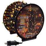 Discountershop Christmas lights outside - 10 meters 500 LED - EXTRA Warm White - Light cord Nano Copper wire - IP44 Plug with timer function - Christmas tree lighting - suitable for indoors and outdoors - LED Christmas lights Discountershop Christmas lights outside - 10 meters 500 LED - EXTRA Warm White - Light cord Nano Copper wire - IP44 Plug with timer function - Christmas tree lighting - suitable for indoors and outdoors - LED Christmas lights