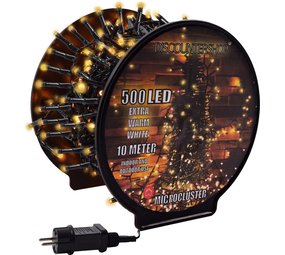Discountershop Christmas lights outside - 10 meters 500 LED - EXTRA Warm White - Light cord Nano Copper wire - IP44 Plug with timer function - Christmas tree lighting - suitable for indoors and outdoors - LED Christmas lights Discountershop Christmas lights outside - 10 meters 500 LED - EXTRA Warm White - Light cord Nano Copper wire - IP44 Plug with timer function - Christmas tree lighting - suitable for indoors and outdoors - LED Christmas lights