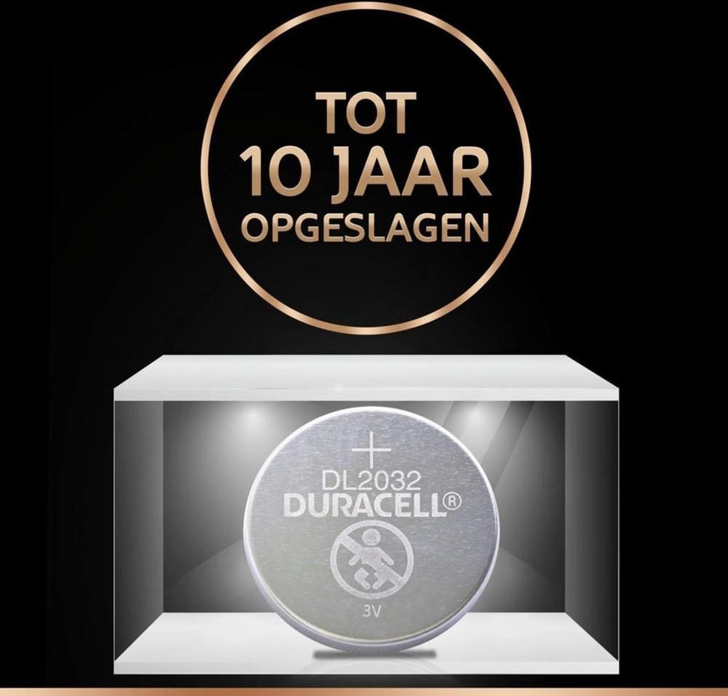 Duracell Batterij CR 2032 voor je auto of horloge 3V DL / CR / BR / 2032 - 4 stuks Duracell Batterij CR 2032 voor je auto of horloge 3V DL / CR / BR / 2032 - 4 stuks