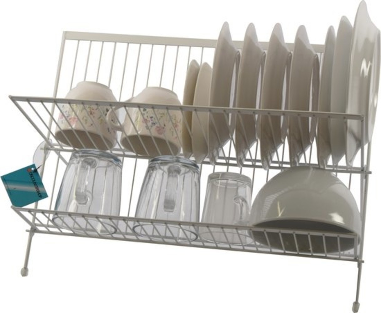 Foldable Dish Drainer for small plates Dish Drainer dish rack metal Discountershop
