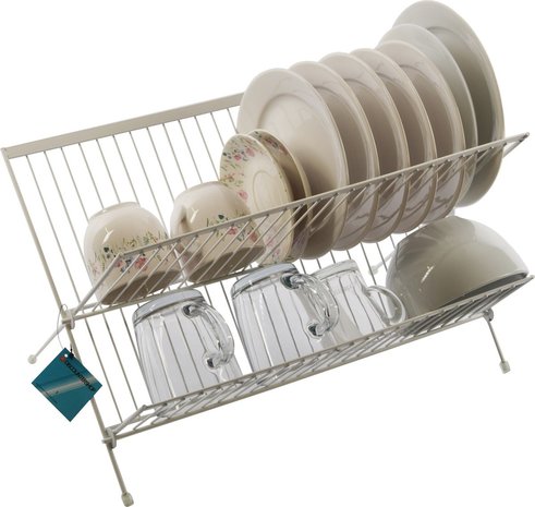 Foldable Dish Drainer for small plates Dish Drainer dish rack metal Discountershop