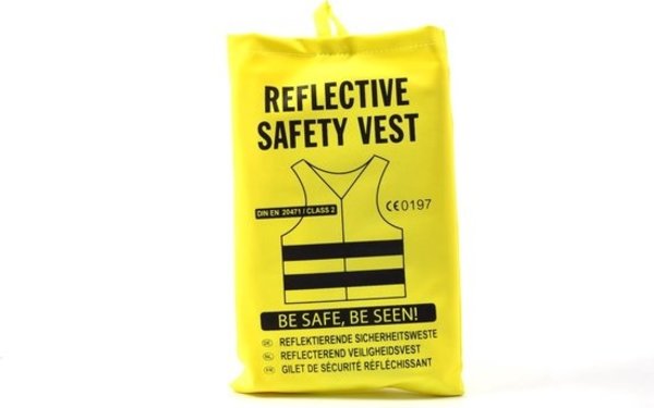 Merkloos 1x Safety Vest In Nice Pocket Yellow| Safe safety | Safety vest | Construction | Traffic | Safety Warning Vest -Yellow Merkloos 1x Safety Vest In Nice Pocket Yellow| Safe safety | Safety vest | Construction | Traffic | Safety Warning Vest -Yellow
