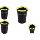 Discountershop 4 stuks Bekerhouder Autoasbak voor in de auto - Autoasbak - auto accessoires - lichtgevende asbak 11 cm