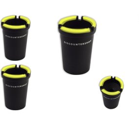 Discountershop 4 pcs Cup holder Car ashtray for the car - Car ashtray - car accessories - luminous ashtray 11 cm Discountershop 4 pcs Cup holder Car ashtray for the car - Car ashtray - car accessories - luminous ashtray 11 cm