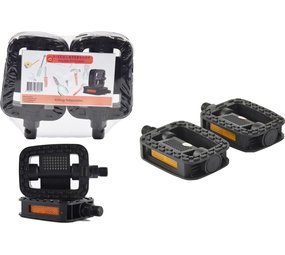 Discountershop 3 Set Anti-slip pedals - Sturdy basic bicycle pedals - Extra grip - Anti-slip - Trapper-Set - 3 pair | 6 pieces Discountershop 3 Set Anti-slip pedals - Sturdy basic bicycle pedals - Extra grip - Anti-slip - Trapper-Set - 3 pair | 6 pieces