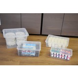 Discountershop Set of 4 Storage Boxes| Storage | Storage bin | Storage box | Storage bins | Baking -5 liters ,11 liters |12 liters,22 liters Discountershop Set of 4 Storage Boxes| Storage | Storage bin | Storage box | Storage bins | Baking -5 liters ,11 liters |12 liters,22 liters