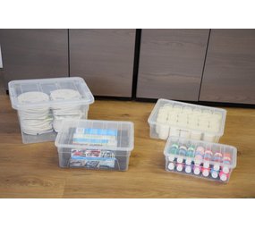 Discountershop Set van 4 Opbergboxen| Opberger | Opbergbak | Opbergdoos | Opbergbakken | Bakken -5liter ,11 liter |12 liter,22 liter Discountershop Set van 4 Opbergboxen| Opberger | Opbergbak | Opbergdoos | Opbergbakken | Bakken -5liter ,11 liter |12 liter,22 liter