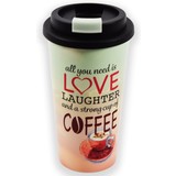 Discountershop Travel Mug - 450 ml - Coffee cup to go - Mug of coffee or tea Travel mug, coffee cup - coffee to go cup - CRUISING TRAVEL MUG - To-Go cup coffee makes life better small size - Discountershop Travel Mug - 450 ml - Coffee cup to go - Mug of coffee or tea Travel mug, coffee cup - coffee to go cup - CRUISING TRAVEL MUG - To-Go cup coffee makes life better small size -