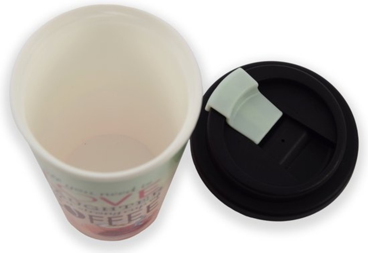 Discountershop Travel Mug - 450 ml - Koffiebeker to go - Mok koffie of thee Reisbeker, koffiebeker - coffee to go beker - CRUISING TRAVEL MUG - To-Go beker coffee makes life better kleine formaat Discountershop Travel Mug - 450 ml - Koffiebeker to go - Mok koffie of thee Reisbeker, koffiebeker - coffee to go beker - CRUISING TRAVEL MUG - To-Go beker coffee makes life better kleine formaat