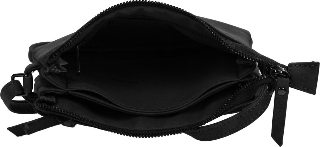 Bicky Bernard  Bicky bernard schoudertas 2 Vaks tasje - telefoontas zwart Bicky Bernard  Bicky bernard schoudertas 2 Vaks tasje - telefoontas zwart