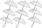 Paraplu Transparant Groot 100 cm - Goedkope Paraplu Set van 9 - Trouwparaplu voor Regen & Sneeuw - Windbestendig Paraplu Transparant Groot 100 cm - Goedkope Paraplu Set van 9 - Trouwparaplu voor Regen & Sneeuw - Windbestendig