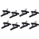 Discountershop 8 set Universele Rubberen Fiets V Remblokken Set - 8 Paar – 16 Stuks – 70mm | Rubber Remblokjes | Fietsen Remblok | Remblokkenset | Remblokset Geschikt voor Mountainbike, Stadsfiets, Vouwfiets en Tourfiets