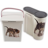 Discountershop 2 pieces Food container Cat litter box and dog litter box-4 liter - Cat container - Cat-dog-Pet food box Discountershop 2 pieces Food container Cat litter box and dog litter box-4 liter - Cat container - Cat-dog-Pet food box
