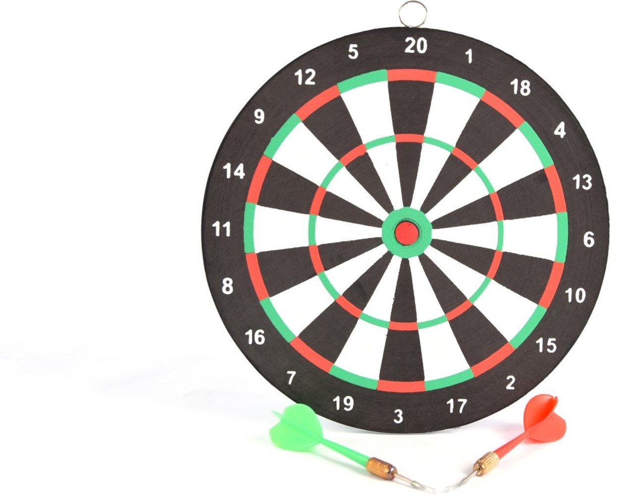 Merkloos Mini Dartbord - 22 cm - tweezijdig - met 2darts Merkloos Mini Dartbord - 22 cm - tweezijdig - met 2darts