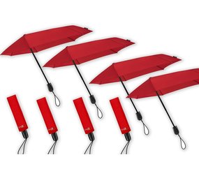 Merkloos Umbrella against storms up to 80 km - 4 pieces in the package - Storm umbrella suitable for gusts of wind up to 80 km/h - Ø 100 cm - Red Merkloos Umbrella against storms up to 80 km - 4 pieces in the package - Storm umbrella suitable for gusts of wind up to 80 km/h - Ø 100 cm - Red