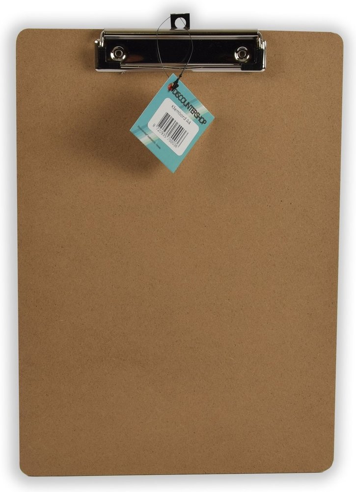 Discountershop 7x Klemborden - Klemborden A4 - Klemborden hout A4 31 x 22 x 1.5 cm Discountershop 7x Klemborden - Klemborden A4 - Klemborden hout A4 31 x 22 x 1.5 cm