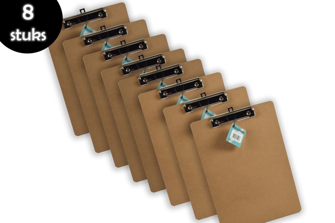 Discountershop 7x Klemborden - Klemborden A4 - Klemborden hout A4 31 x 22 x 1.5 cm Discountershop 7x Klemborden - Klemborden A4 - Klemborden hout A4 31 x 22 x 1.5 cm