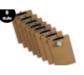 Discountershop 7x Klemborden - Klemborden A4 - Klemborden hout A4 31 x 22 x 1.5 cm Discountershop 7x Klemborden - Klemborden A4 - Klemborden hout A4 31 x 22 x 1.5 cm
