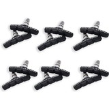 Discountershop 6 set Universal Rubber Bicycle V Brake Pads Set - 6 Pairs - 12 Pieces - 70mm | Rubber Brake Pads | Cycling Brake Pad | Brake pad set | Brake pad set Suitable for mountain bike, city bike, folding bike and touring bike Discountershop 6 set Universal Rubber Bicycle V Brake Pads Set - 6 Pairs - 12 Pieces - 70mm | Rubber Brake Pads | Cycling Brake Pad | Brake pad set | Brake pad set Suitable for mountain bike, city bike, folding bike and touring bike