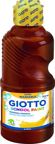 Giotto  Gouache School Paint Junior 250 Ml Brown Giotto  Gouache School Paint Junior 250 Ml Brown
