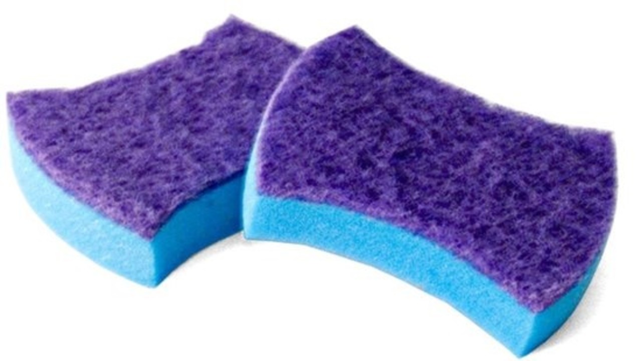 Merkloos 2x Zachte schuurspons | Gekleurde schuursponzen | Afwas sponzen - 10x7x2cm Merkloos 2x Zachte schuurspons | Gekleurde schuursponzen | Afwas sponzen - 10x7x2cm