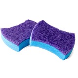 Merkloos 2x Zachte schuurspons | Gekleurde schuursponzen | Afwas sponzen - 10x7x2cm Merkloos 2x Zachte schuurspons | Gekleurde schuursponzen | Afwas sponzen - 10x7x2cm