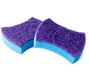 Merkloos 2x Zachte schuurspons | Gekleurde schuursponzen | Afwas sponzen - 10x7x2cm Merkloos 2x Zachte schuurspons | Gekleurde schuursponzen | Afwas sponzen - 10x7x2cm